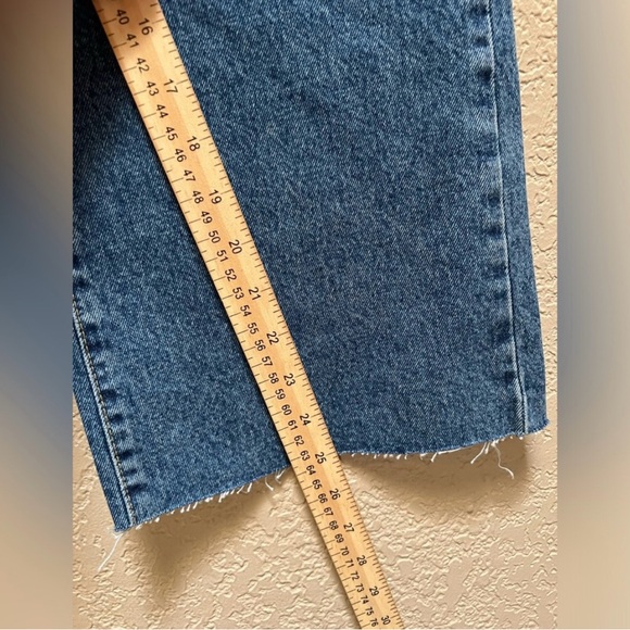 Ragged Wide Leg Style Jeans Women's Denim Jeans Size 24 Blue Color - Picture 7 of 9